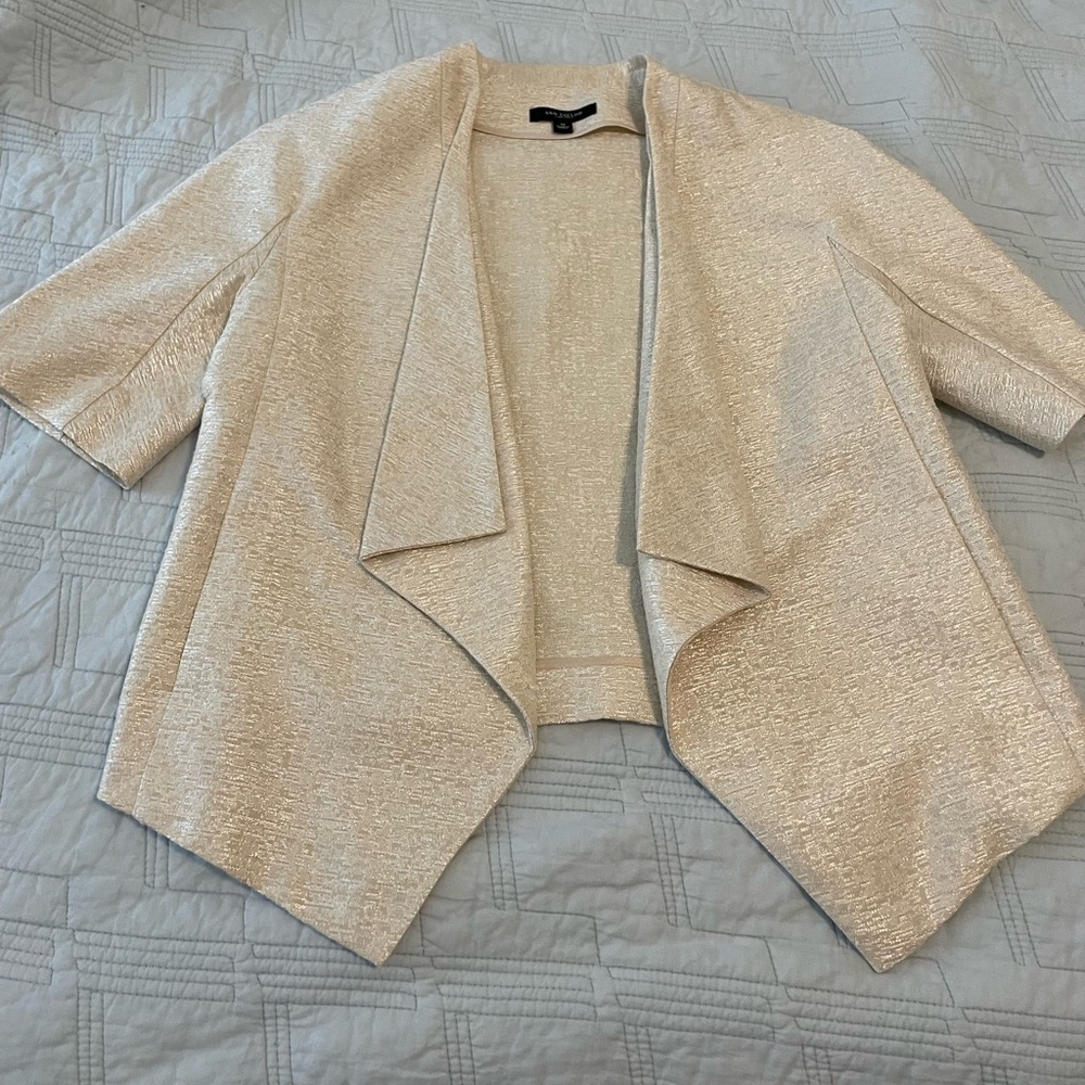 Light gold Cream Open-Front Women's jacket